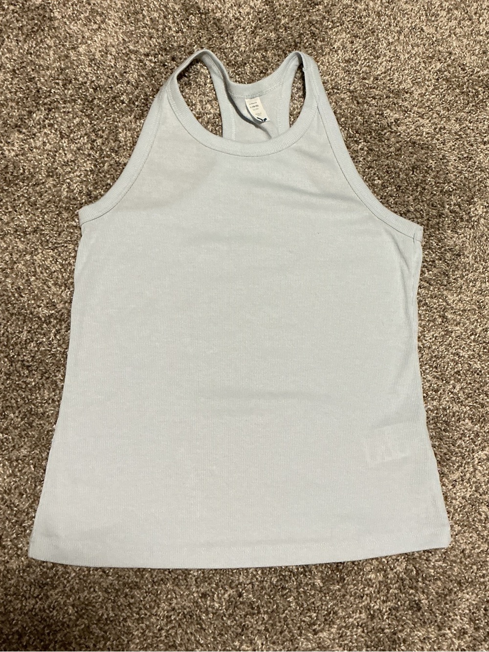 Light Blue Racerback Tank Top